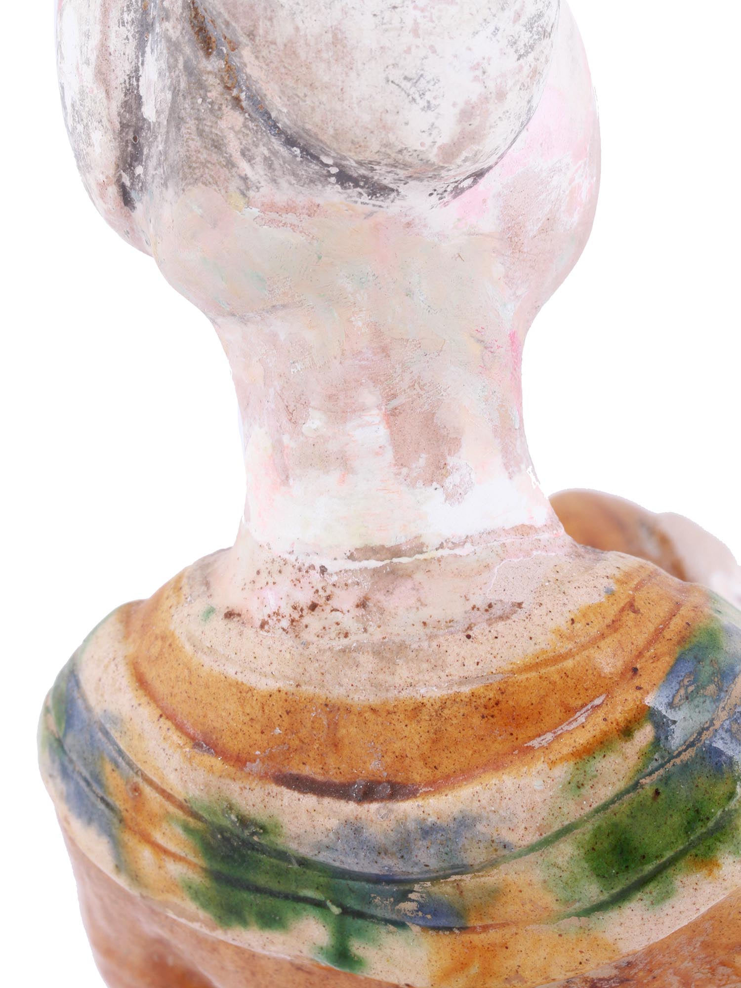 CHINESE TANG GLAZED CLAY FIGURES FEMALE MUSICIANS PIC-6